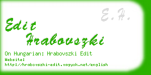 edit hrabovszki business card